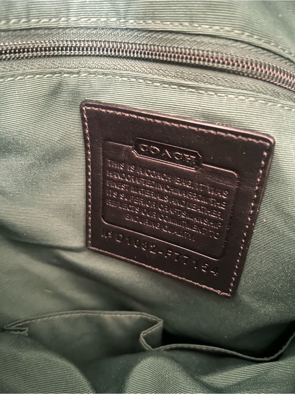 Coach Black Signature Logo Duffel with Leather Trim - Picture 11 of 11